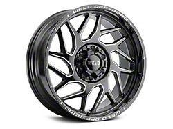 Weld Off-Road Fulcrum Gloss Black Milled 6-Lug Wheel; 20x9; 20mm Offset (99-06 Silverado 1500)