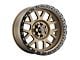 Weld Off-Road Cinch Satin Bronze with Satin Black Ring 6-Lug Wheel; 17x10; -25mm Offset (23-24 Canyon)