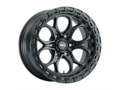 Weld Off-Road Ledge Six Satin Black 6-Lug Wheel; 20x12; -44mm Offset (21-24 F-150)