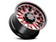 Weld Off-Road Scorch Gloss Black with Red Milled Spokes 8-Lug Wheel; 20x10; -18mm Offset (20-24 Silverado 3500 HD SRW)