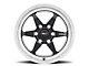 Weld Racing Ventura 6 Drag Gloss Black Milled 6-Lug Wheel; 17x5; -7mm Offset (09-14 F-150)