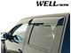 WELLvisors Off-Road Series Taped-on Window Visors Wind Deflectors; Front and Rear; Dark Tint (09-14 F-150 SuperCrew)