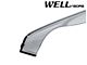 WELLvisors Off-Road Series Taped-on Window Visors Wind Deflectors; Front and Rear; Dark Tint (09-14 F-150 SuperCrew)