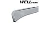 WELLvisors Off-Road Series Taped-on Window Visors Wind Deflectors; Front and Rear; Dark Tint (09-14 F-150 SuperCrew)