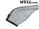 WELLvisors Off-Road Series Taped-on Window Visors Wind Deflectors; Front and Rear; Dark Tint (09-14 F-150 SuperCrew)