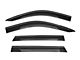 WELLvisors Taped-on Window Visors Wind Deflectors with Black Trim; Front and Rear; Dark Tint (21-24 Tahoe)