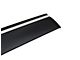 WELLvisors Taped-on Window Visors Wind Deflectors with Chrome Trim; Front and Rear; Dark Tint (21-24 Tahoe)