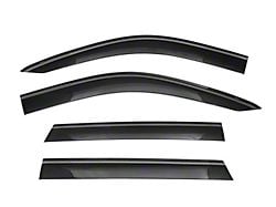 WELLvisors Taped-on Window Visors Wind Deflectors with Black Trim; Front and Rear; Dark Tint (21-24 Yukon)