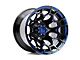 Wesrock Wheels Spur Gloss Black Milled with Blue Tint 6-Lug Wheel; 20x10; -12mm Offset (2024 Ranger)