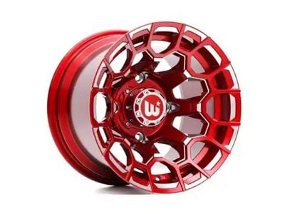 Wesrock Wheels Spur Candy Red Milled 6-Lug Wheel; 22x12; -44mm Offset (04-08 F-150)