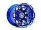 Wesrock Wheels Spur Candy Blue Milled 6-Lug Wheel; 20x10; -12mm Offset (07-13 Sierra 1500)