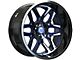 Wesrock Wheels Ranger Gloss Black Milled with Blue Tint 6-Lug Wheel; 20x10; -12mm Offset (07-13 Silverado 1500)