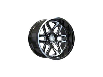 Wesrock Wheels Ranger Gloss Black Milled 6-Lug Wheel; 22x12; -44mm Offset (07-14 Tahoe)