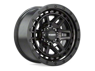 Wesrock Wheels BT-26 Satin Black Dark Tint 5-Lug Wheel; 17x8.5; -6mm Offset (09-18 RAM 1500)