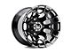 Wesrock Wheels Spur Gloss Black Milled 6-Lug Wheel; 22x12; -44mm Offset (14-18 Sierra 1500)