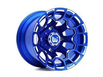 Wesrock Wheels Spur Candy Blue Milled 6-Lug Wheel; 20x10; -12mm Offset (15-20 Tahoe)