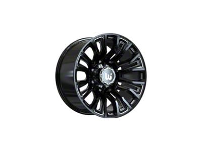 Wesrock Wheels Maverick Gloss Black Milled 6-Lug Wheel; 20x10; -12mm Offset (24-25 Ranger)