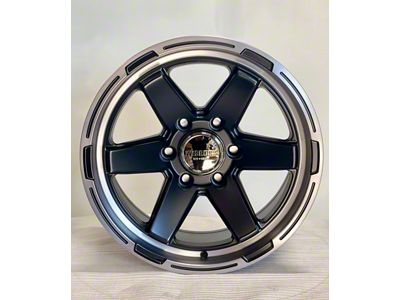 Wesrock Wheels MS-79 Anthracite with Black Simulated Beadlock 6-Lug Wheel; 18x9; 0mm Offset (23-24 Canyon)