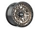 Wesrock Wheels BT-26 Bronze with Black Simulated Beadlock Black 5-Lug Wheel; 17x8.5; 20mm Offset (87-90 Dakota)