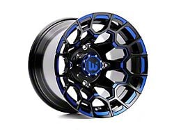 Wesrock Wheels Spur Gloss Black Milled with Blue Tint 6-Lug Wheel; 22x12; -44mm Offset (21-25 F-150)