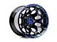 Wesrock Wheels Spur Gloss Black Milled with Blue Tint 6-Lug Wheel; 22x12; -44mm Offset (21-24 F-150)