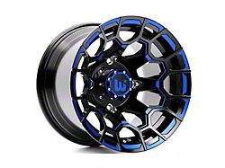 Wesrock Wheels Spur Gloss Black Milled with Blue Tint 6-Lug Wheel; 22x12; -44mm Offset (19-25 RAM 1500)