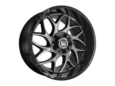 Western Wheels DUKE Brush Face with Black Lip 5-Lug Wheel; 20x10; -12mm Offset (02-08 RAM 1500, Excluding Mega Cab)