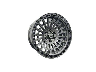 Western Wheels WP69 Gun Metal Face with Satin Lip 5-Lug Wheel; 20x10; -12mm Offset (02-08 RAM 1500, Excluding Mega Cab)