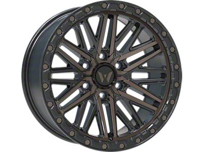 Western Wheels AL04 Bronze Machined Face with Black Lip 6-Lug Wheel; 20x10; -12mm Offset (04-08 F-150)