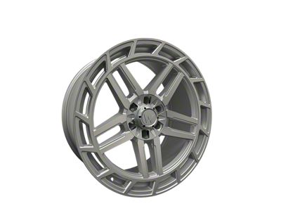 Western Wheels HC66 Machined Silver Face Satin 6-Lug Wheel; 22x10; 30mm Offset (07-13 Sierra 1500)