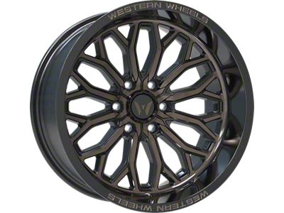 Western Wheels IR08 Bronze Machined Face Satin 6-Lug Wheel; 20x10; -12mm Offset (07-14 Tahoe)