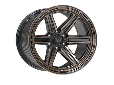 Western Wheels YR13 Bronze Machined Face Satin 6-Lug Wheel; 20x10; -12mm Offset (07-14 Tahoe)