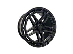 Western Wheels HC66 Gloss Black Face with Satin Black Lip 6-Lug Wheel; 22x10; 15mm Offset (09-14 F-150)