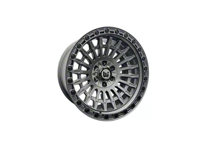 Western Wheels WP69 Gun Metal Face with Satin Lip 6-Lug Wheel; 20x10; -12mm Offset (14-18 Sierra 1500)