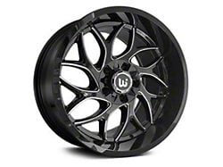 Western Wheels DUKE Gloss Black with Milling Spokes 6-Lug Wheel; 20x10; -12mm Offset (19-23 Ranger)