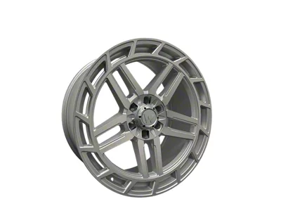 Western Wheels HC66 Machined Silver Face Satin 6-Lug Wheel; 22x10; 30mm Offset (99-06 Sierra 1500)