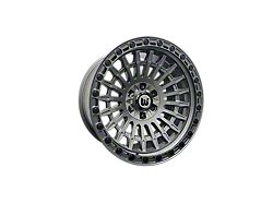 Western Wheels WP69 Gun Metal Face with Satin Lip 6-Lug Wheel; 20x10; -12mm Offset (21-25 Yukon)