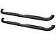 Platinum 4-Inch Oval Side Step Bars; Black (09-14 F-150 SuperCab)
