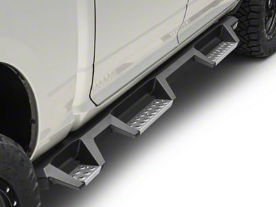 Westin HDX Stainless Wheel-to-Wheel Drop Nerf Side Step Bars; Textured Black (09-18 RAM 1500 Crew Cab)