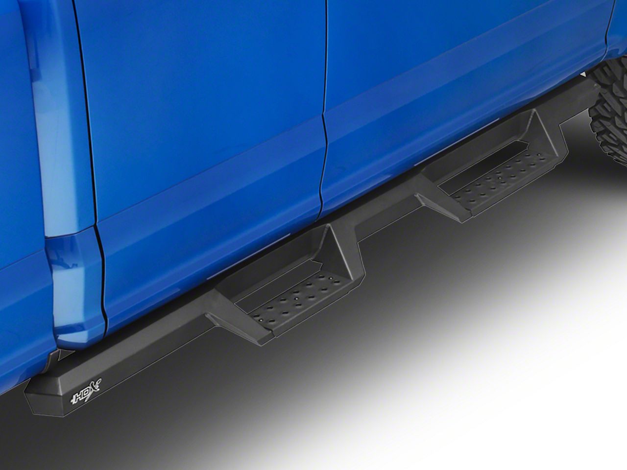 Westin F-150 HDX Drop Nerf Side Step Bars; Textured Black T530265 (15-24 F- 150 SuperCab