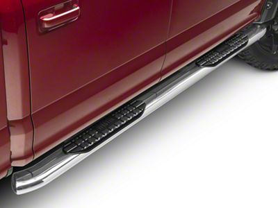 Westin Pro Traxx 5-Inch Oval Side Step Bars; Stainless Steel (15-24 F-150 SuperCab, SuperCrew)