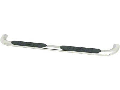 Platinum 4-Inch Oval Side Step Bars; Stainless Steel (99-13 Sierra 1500 Extended Cab)