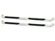 Platinum 4-Inch Oval Side Step Bars; Stainless Steel (99-13 Sierra 1500 Extended Cab)