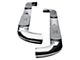 Platinum 4-Inch Oval Side Step Bars; Stainless Steel (99-13 Sierra 1500 Crew Cab)