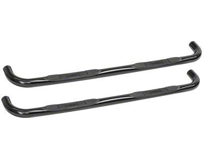 E-Series 3-Inch Nerf Side Step Bars; Black (04-13 Sierra 1500 Crew Cab)