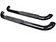 Platinum 4-Inch Oval Side Step Bars; Black (99-13 Silverado 1500 Regular Cab)