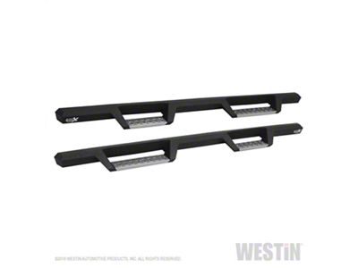 Westin HDX Stainless Drop Nerf Side Step Bars; Textured Black (17-24 F-250 Super Duty SuperCab)