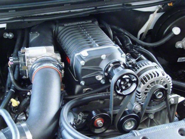 Whipple W140AX 2.3L Intercooled Supercharger Kit; Black (14-19 6.0L Sierra 2500 HD)