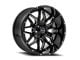 Wicked Offroad W909 Gloss Black Milled 8-Lug Wheel; 20x10; -24mm Offset (03-09 RAM 2500)