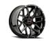 Wicked Offroad W903 Gloss Black Milled 6-Lug Wheel; 20x10; -19mm Offset (04-08 F-150)